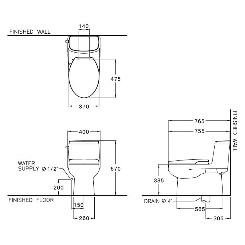 Ảnh Bồn cầu nắp rửa cơ Cotto C1142(CN1) 4