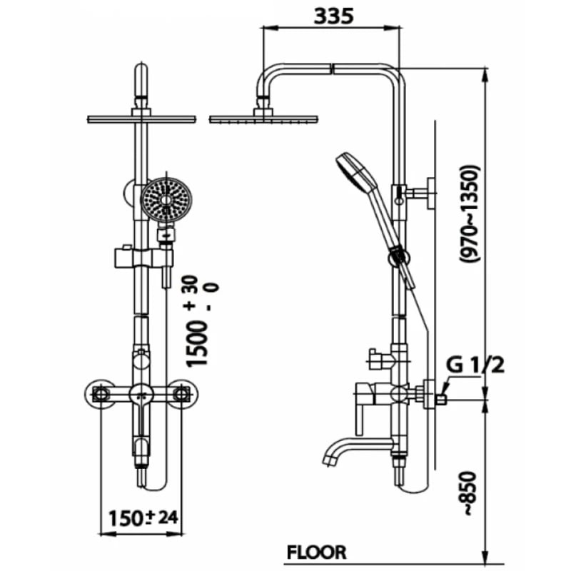 Ảnh Sen tắm cây COTTO CT527W 2