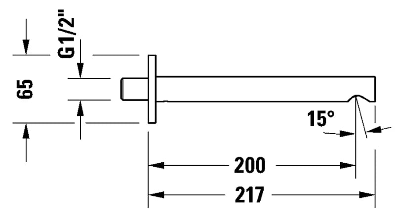 Ảnh Vòi bồn tắm Duravit CE5240010A10 2
