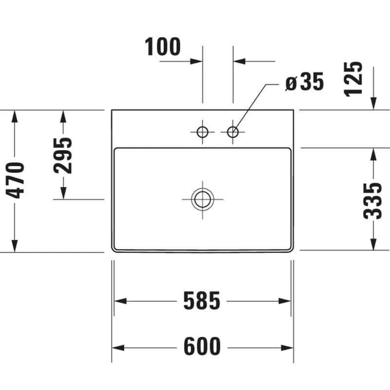 Ảnh Chậu rửa đặt bàn Duravit 2353600071 2