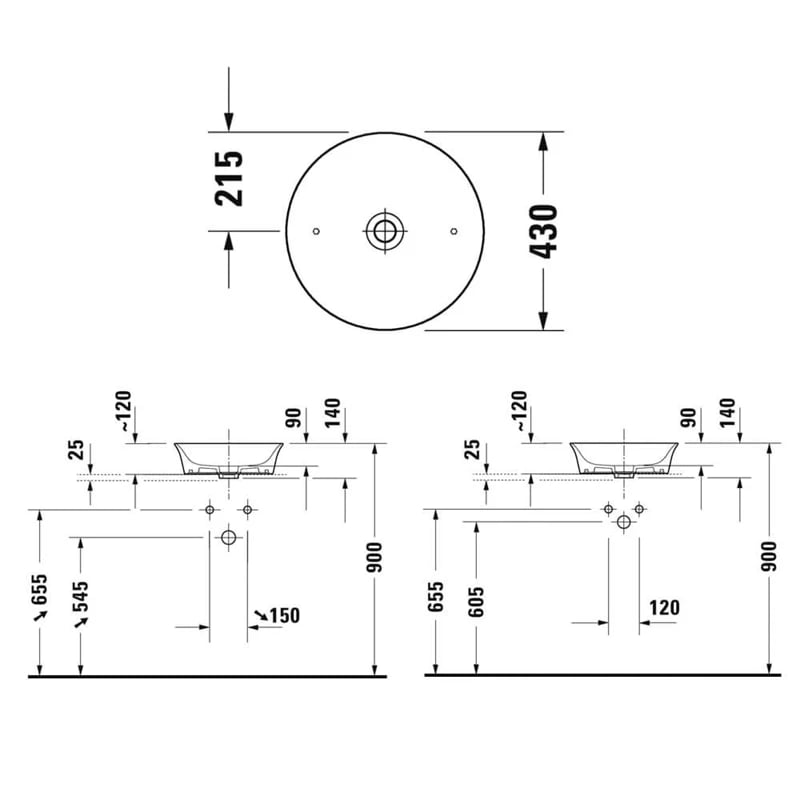 Ảnh Chậu rửa đặt bàn Duravit 2362430079 2