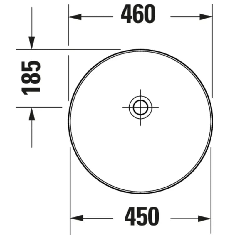 Ảnh Chậu rửa đặt bàn Duravit 266146HC79 2