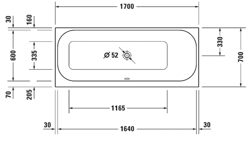 Ảnh Bồn tắm Massage Duravit 760311000CE1000 2