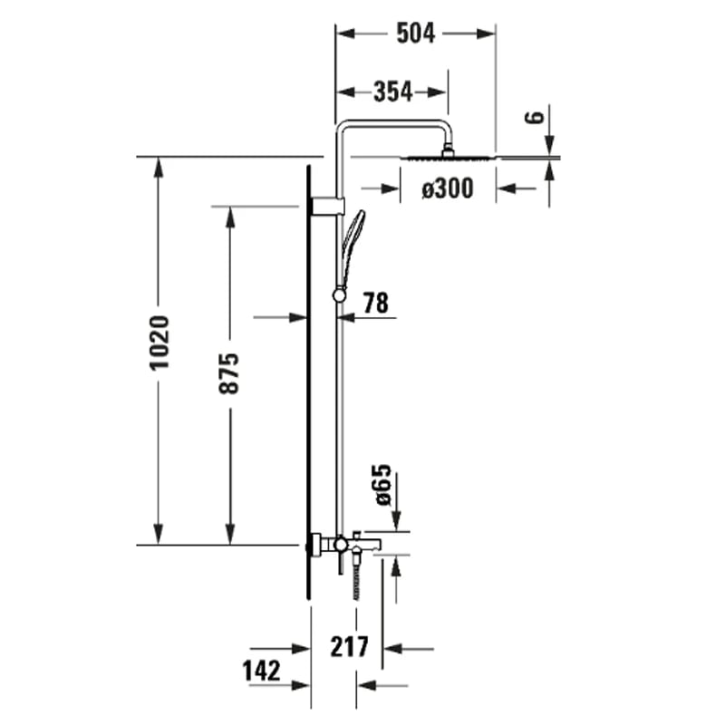 Ảnh Sen cây nhiệt độ Duravit CE5280008C10 2