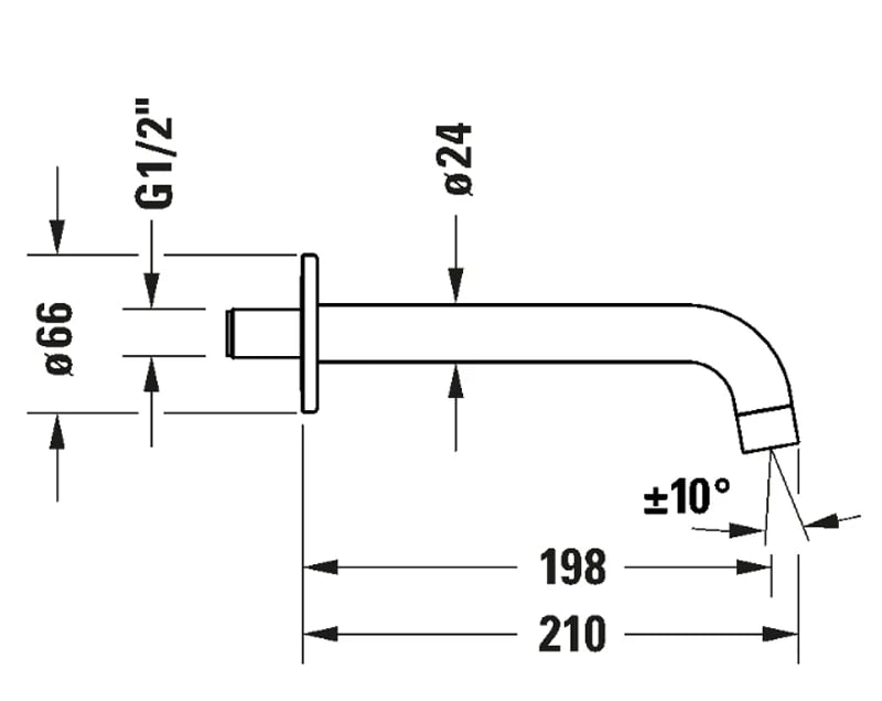 Ảnh Vòi bồn tắm Duravit N15240010010 2