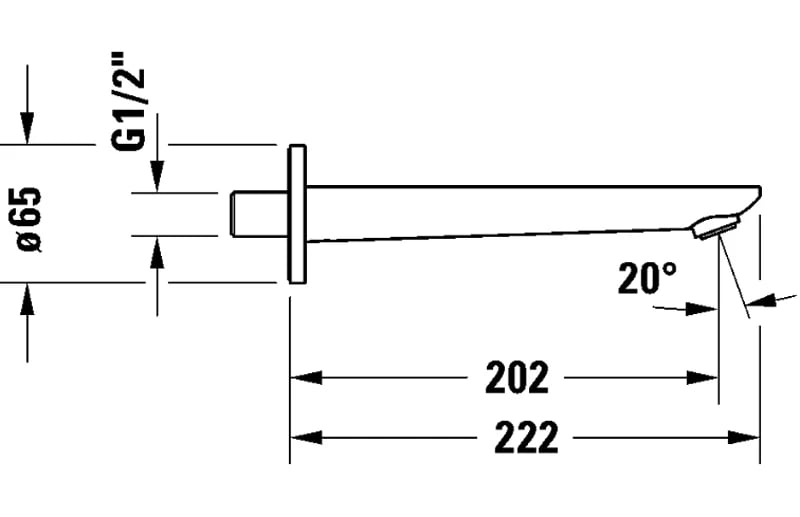 Ảnh Vòi bồn tắm Duravit WA5240010A04 2