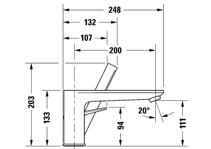 Ảnh Vòi bồn tắm 3 lỗ Duravit WA5260000070 2