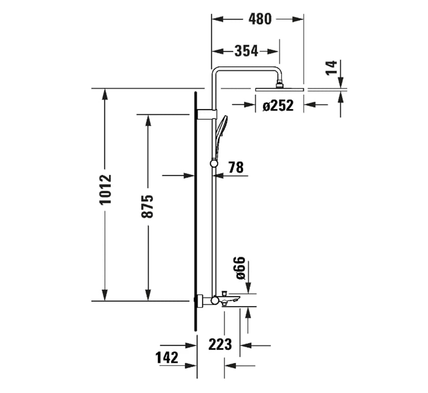 Ảnh Sen cây nhiệt độ Duravit WA5280008C46 2