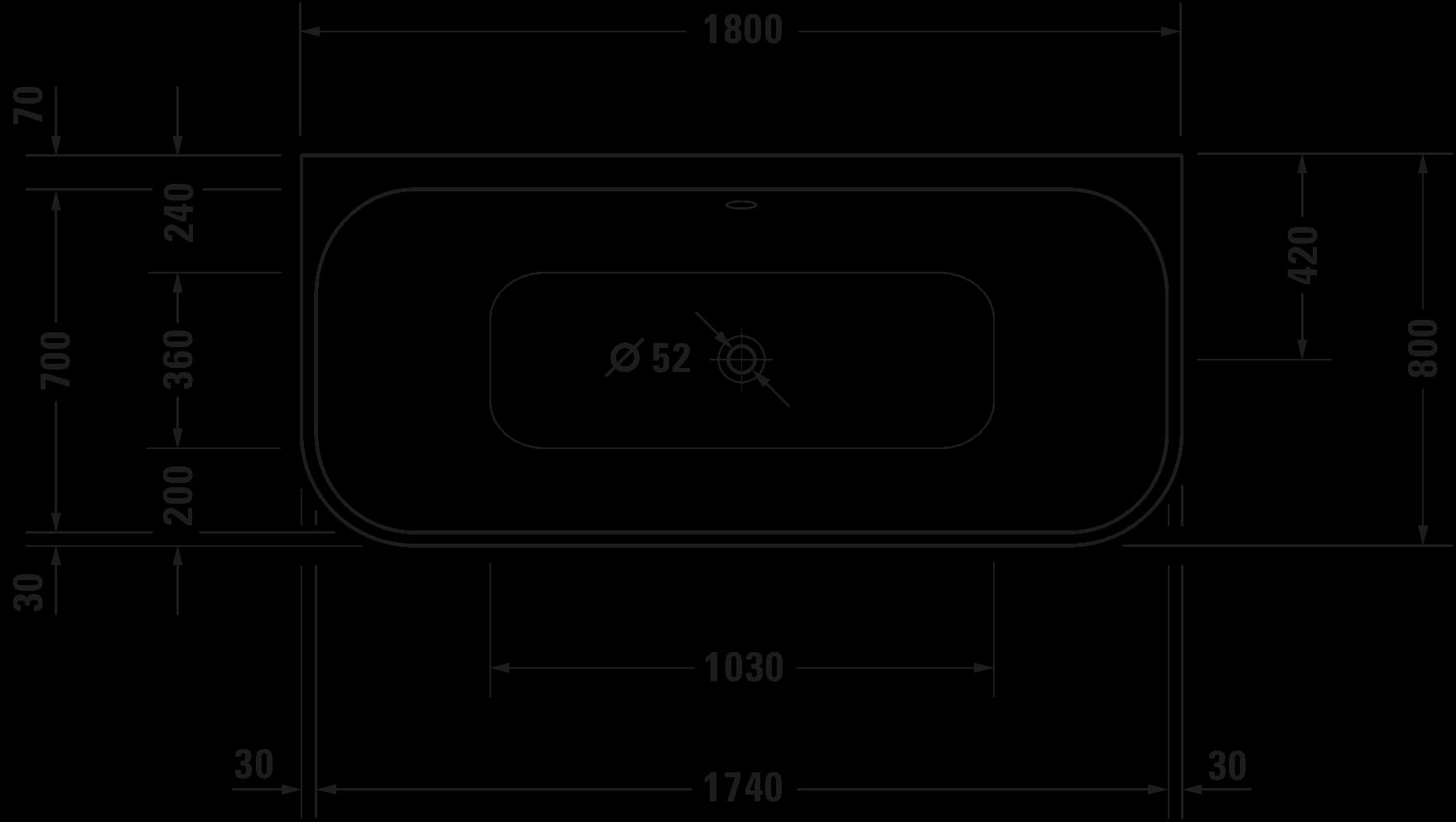 Ảnh Bồn tắm massage Duravit 760318000AS0000 2