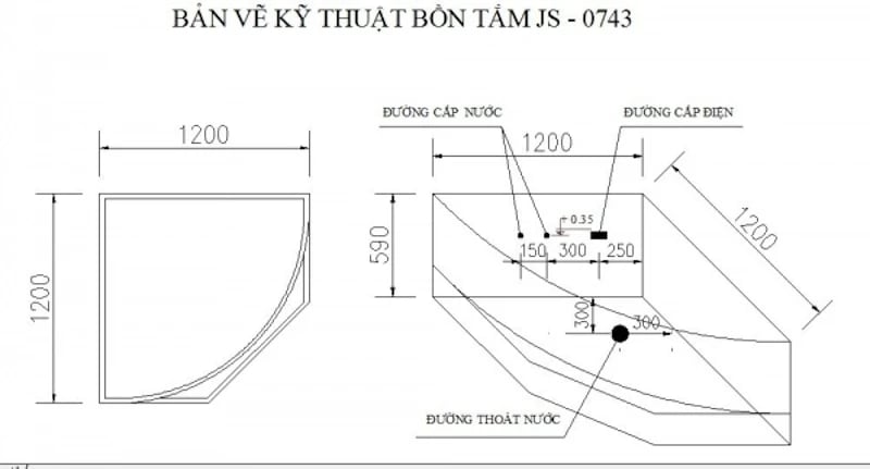 Ảnh Bồn tắm Massage Govern JS-0743 2