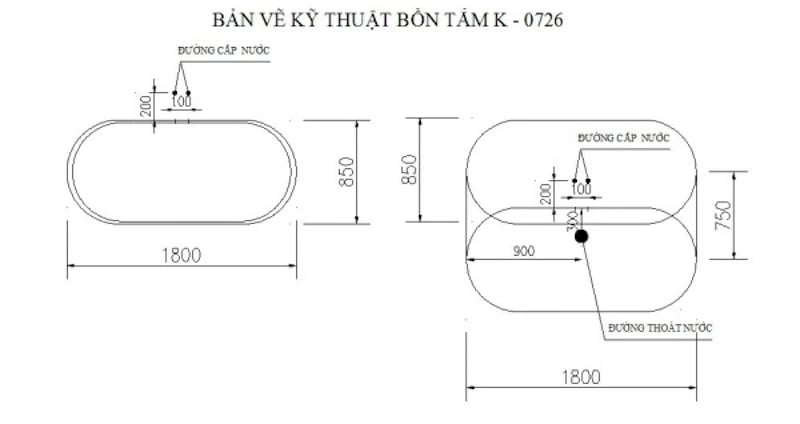 Ảnh Bồn tắm Govern JS-0726 2