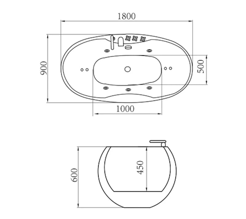 Ảnh Bồn tắm Massage Govern JS-6210 2