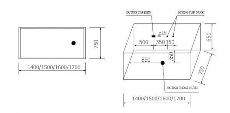 Ảnh Bồn tắm Massage Govern JS-6341P 2