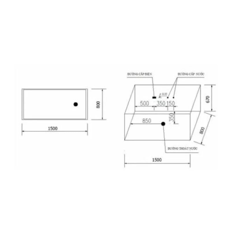 Ảnh Bồn tắm Massage Govern K-1511 2