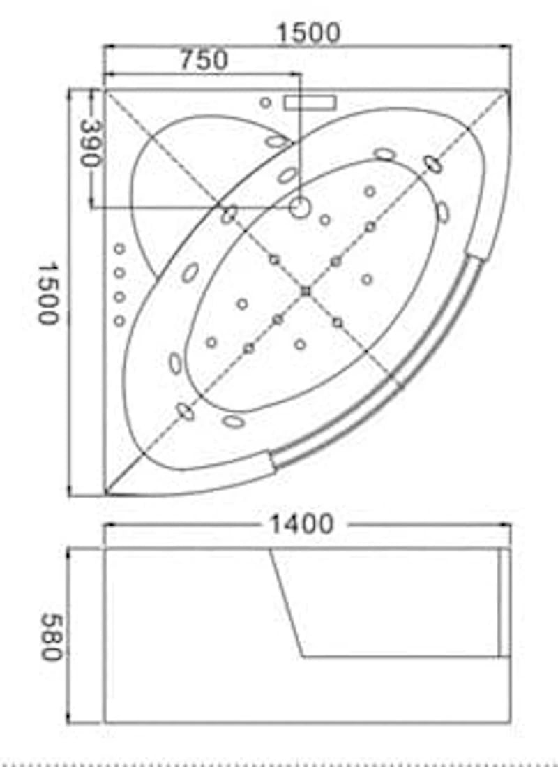 Ảnh Bồn tắm Massage Govern JS-6248 2