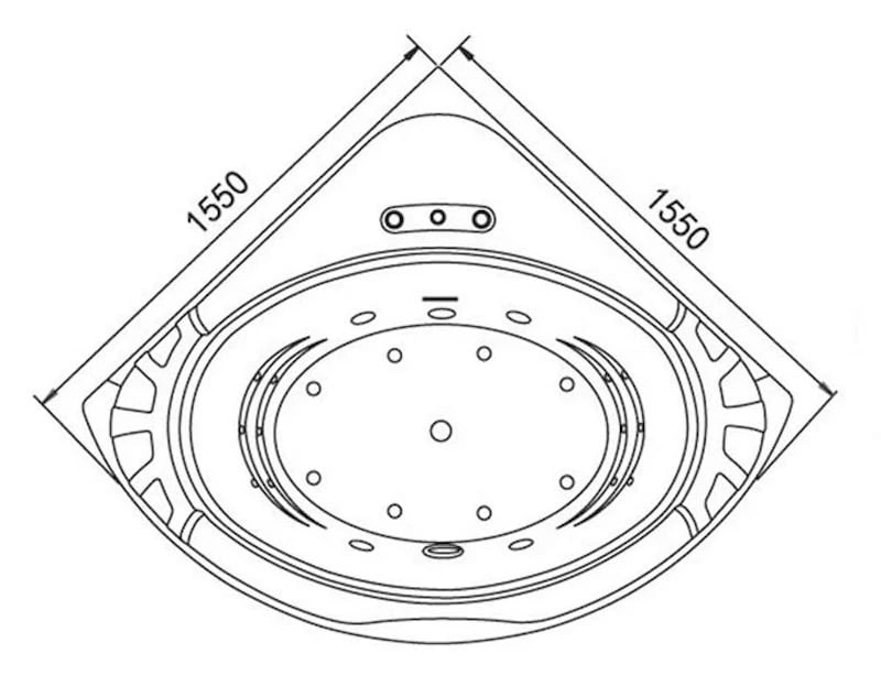 Ảnh Bồn tắm Massage Govern K-8180 3