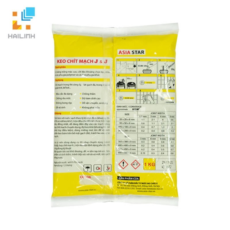 Ảnh Keo chà ron chít mạch gạch Asia Star JJ-Y 2