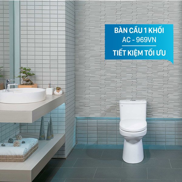 Ảnh Bồn cầu 1 khối inax AC-969VN 2