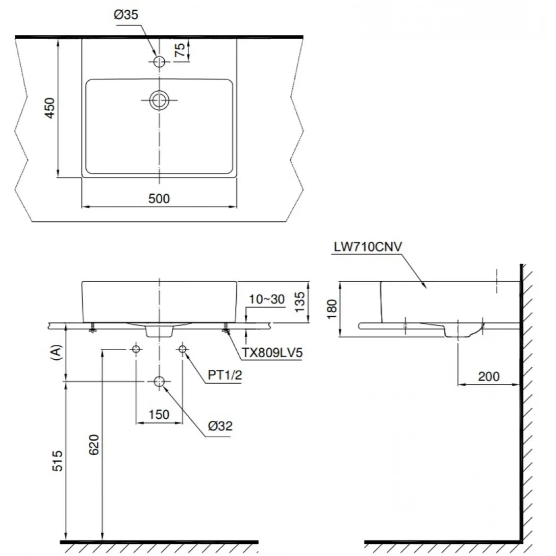 Ảnh Chậu rửa đặt bàn TOTO LT710CTR 2