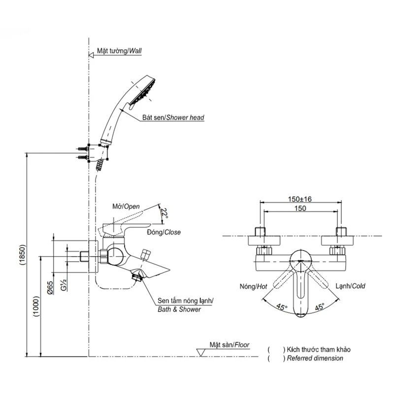 Ảnh Sen tắm nóng lạnh TOTO TBS03302V/TBW01008V 2