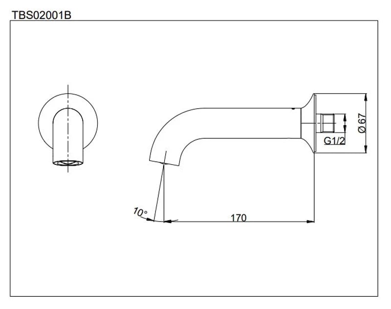 Ảnh Vòi xả bồn LN TOTO TBS02001B 2