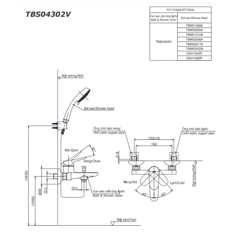 Ảnh Sen tắm TOTO TBS04302V/DGH108ZR 2