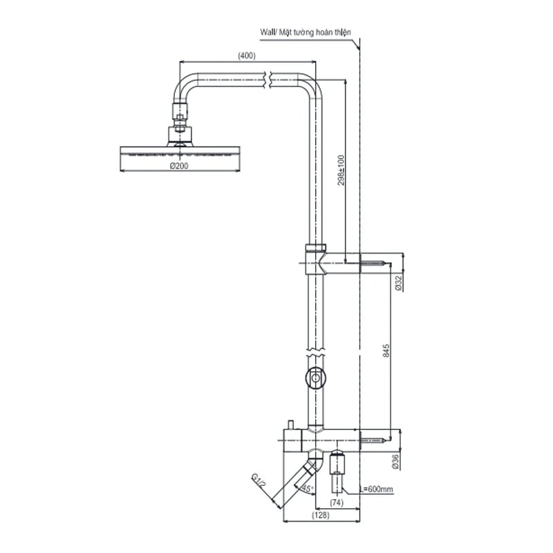 Ảnh Sen tắm cây TOTO TBW07005A 2