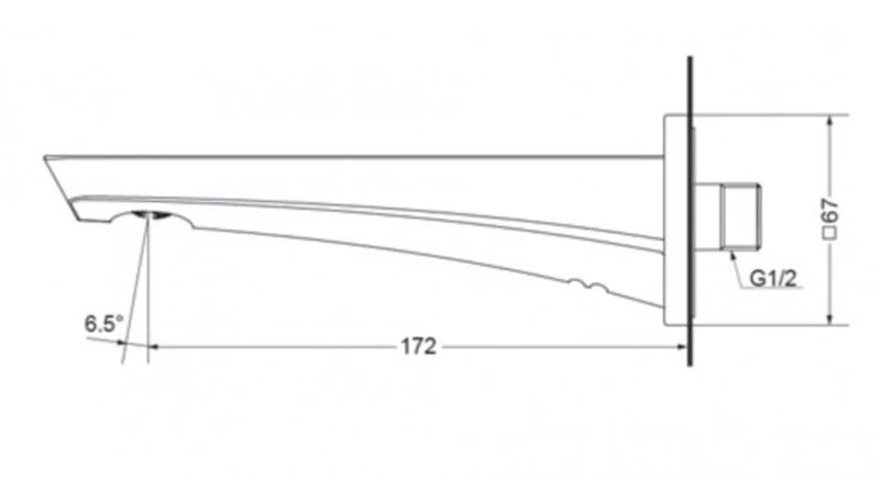 Ảnh Vòi xả bồn tắm GE TOTO TBG07001B 2