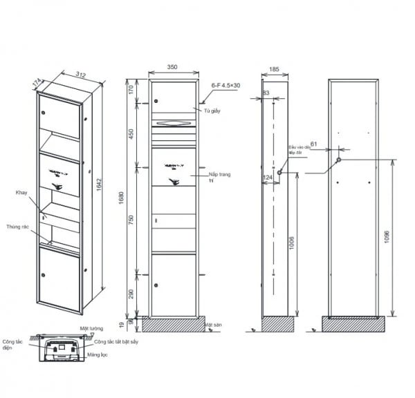 Ảnh Máy sấy tay TOTO TYC602P 2