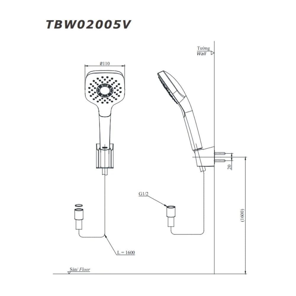 Ảnh Sen tắm nóng lạnh TOTO TBG02302VA/TBW02005V 3