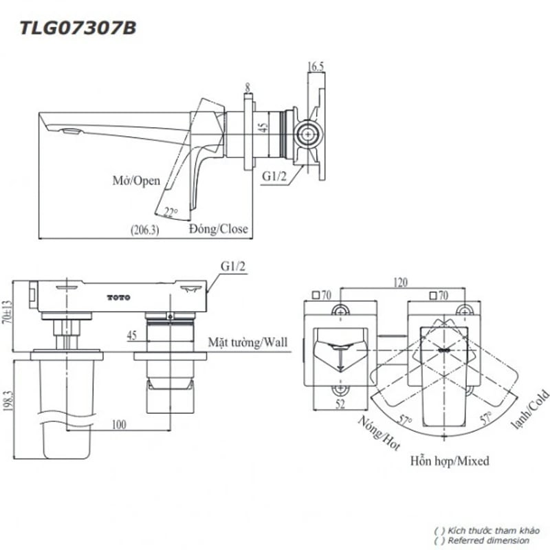 Ảnh Vòi chậu TOTO TLG07307BB 2