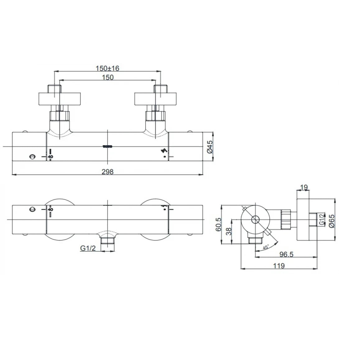 Ảnh Sen tắm TOTO TBV01401BA 2