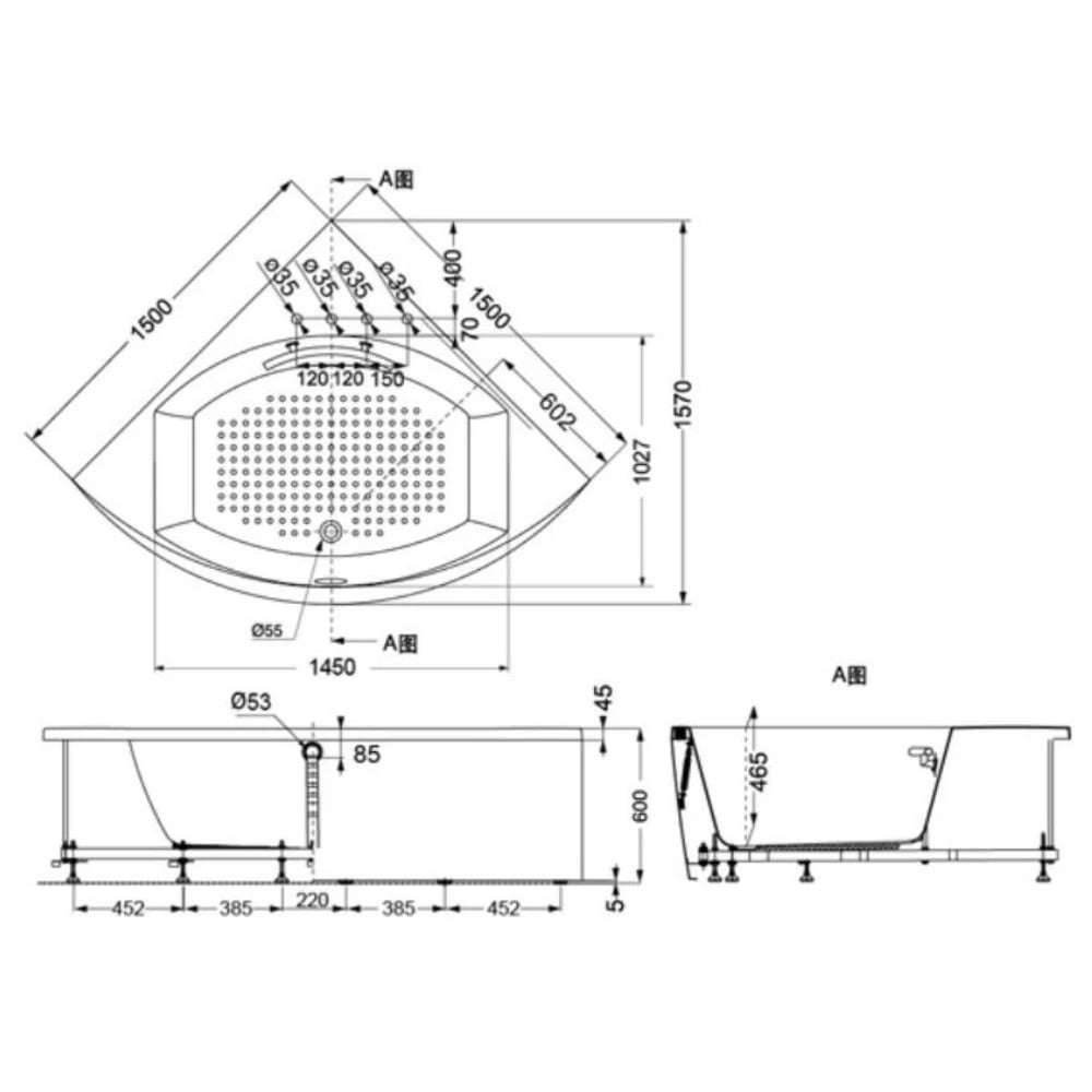 Ảnh Bồn tắm Ngọc Trai TOTO PPY1543-4HPE#P TVBF412 DB505R-2B 2