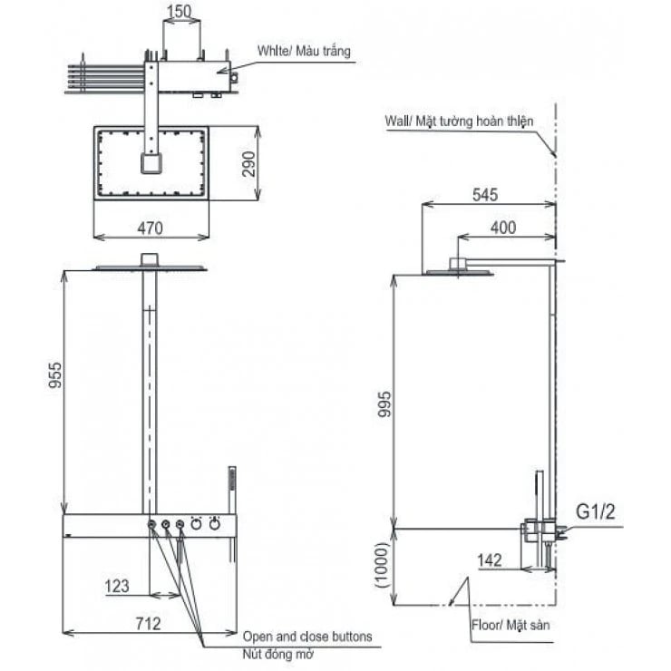 Ảnh Sen tắm cây TOTO TBW08408A 2