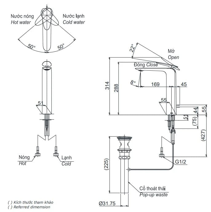 Ảnh Vòi chậu TOTO TLP03301A1 2