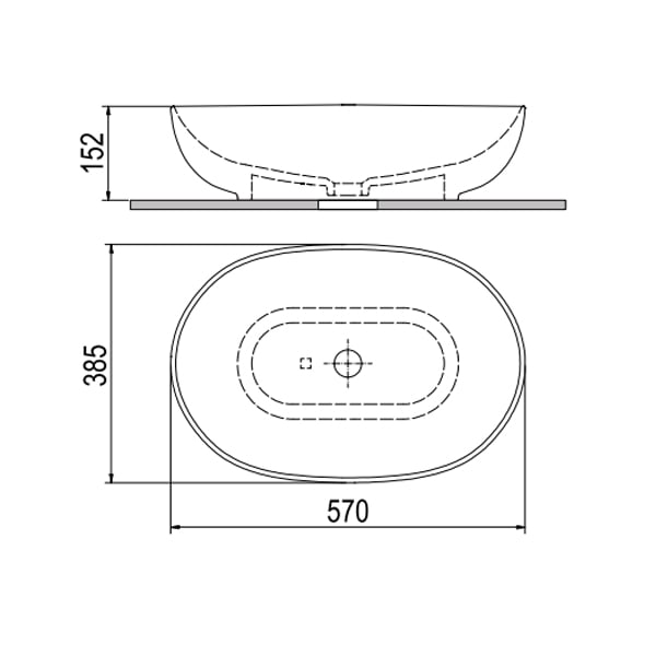 Ảnh Chậu rửa đặt bàn Viglacera P.23.350 2