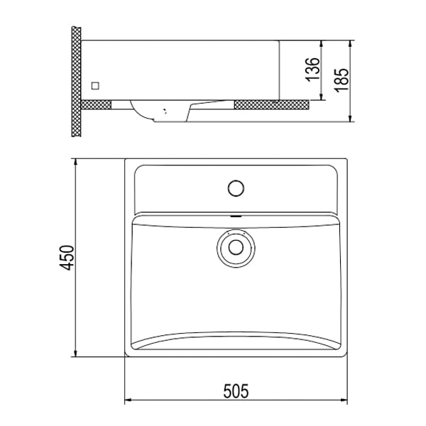 Ảnh Chậu rửa đặt bàn Viglacera P.22.320 3