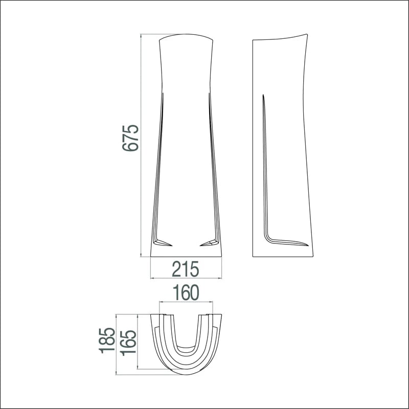Ảnh Chân chậu dài Viglacera VI1T 3