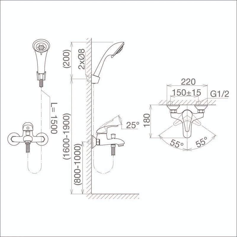 Ảnh Sen tắm Viglacera VG504 6