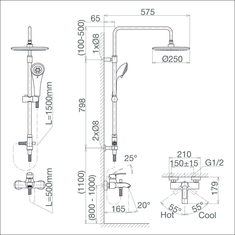 Ảnh Sen tắm Viglacera VG511 5