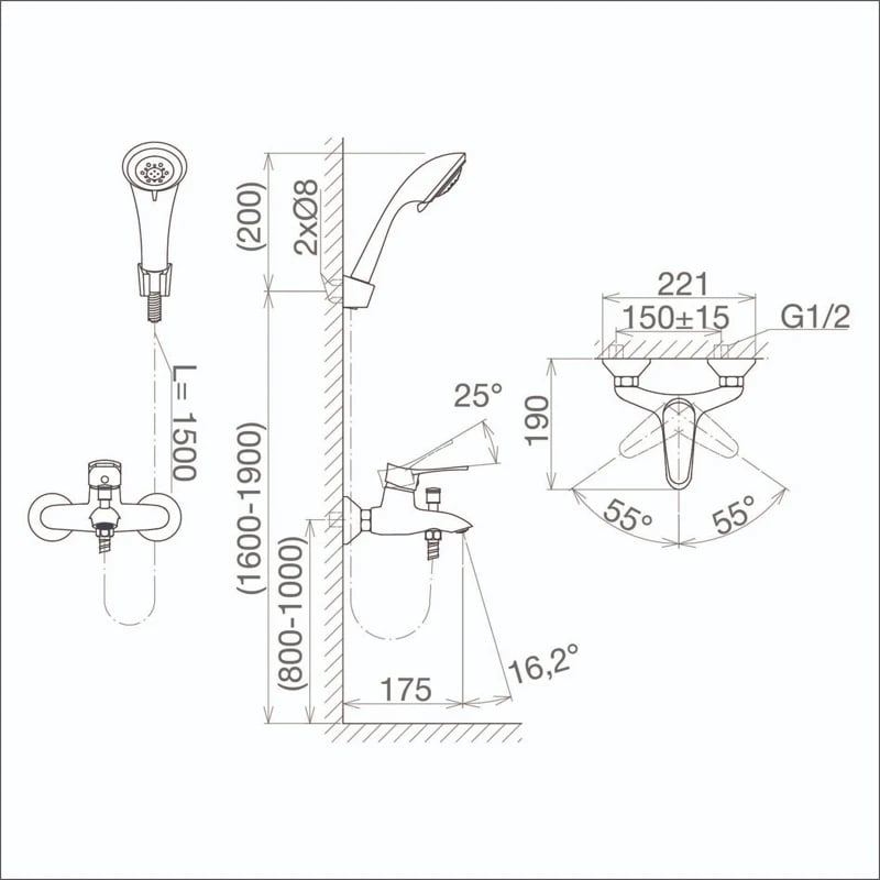 Ảnh Sen tắm Viglacera VG514 6