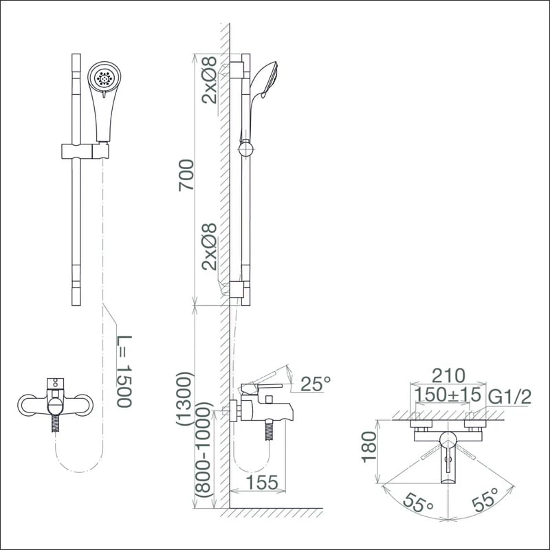 Ảnh Sen tắm Viglacera VG541.1 6