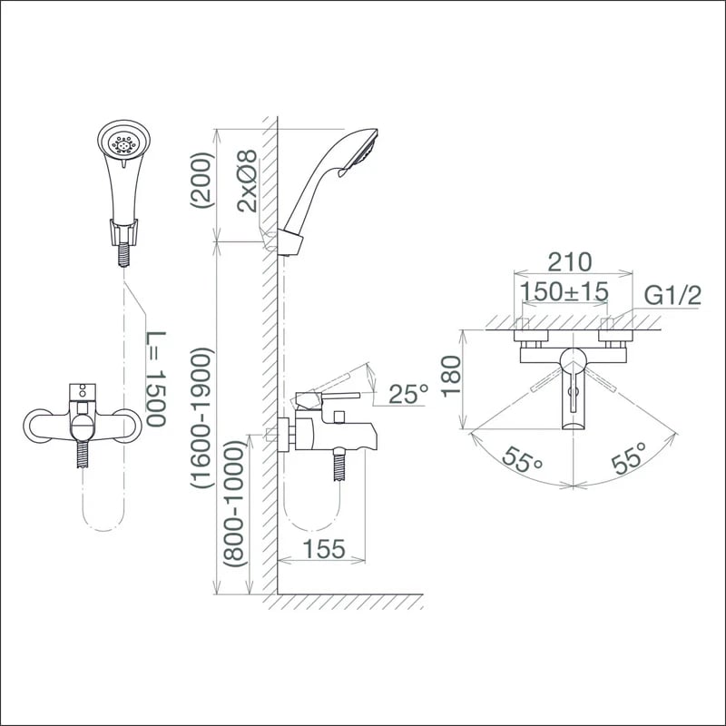 Ảnh Sen tắm Viglacera VG541 6