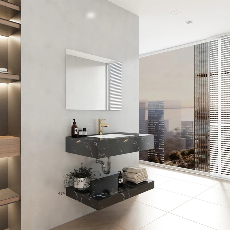 Ảnh Chậu bàn đá 2 tầng Viglacera VI12-9GP01 5