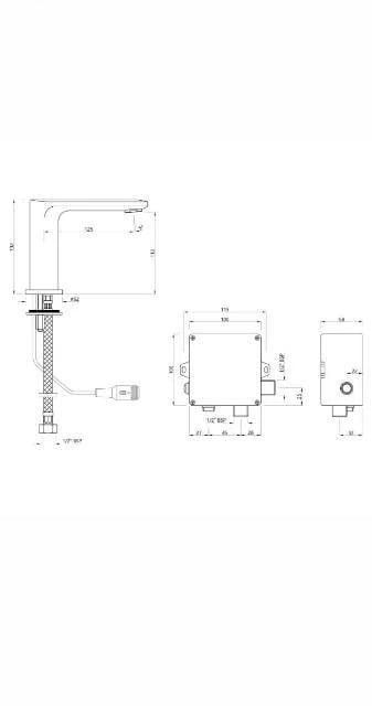 Ảnh Vòi chậu cảm ứng Jaquar SNR-ABR-15019PMV 2