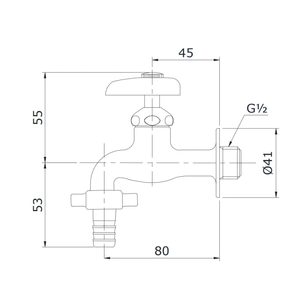 Ảnh Vòi nước lạnh TOTO T26-13 2