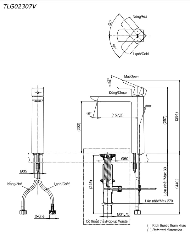 Ảnh Vòi chậu TOTO TLG02307V 2