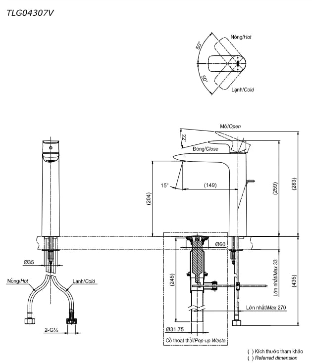 Ảnh Vòi chậu TOTO TLG04307V 2