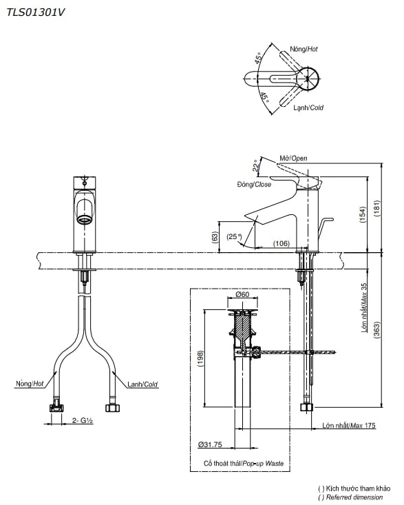 Ảnh Vòi chậu TOTO TLS01301V 2