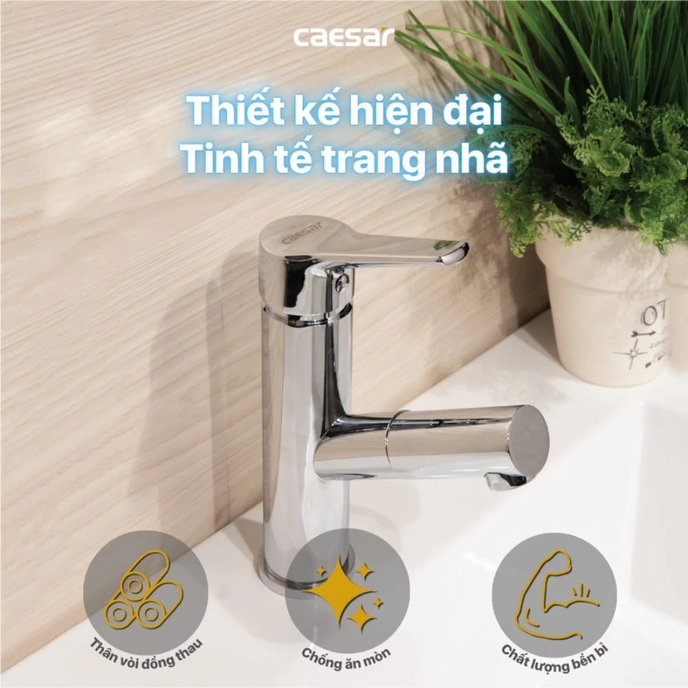 Ảnh Vòi chậu 1 đường lạnh Caesar B190C 3